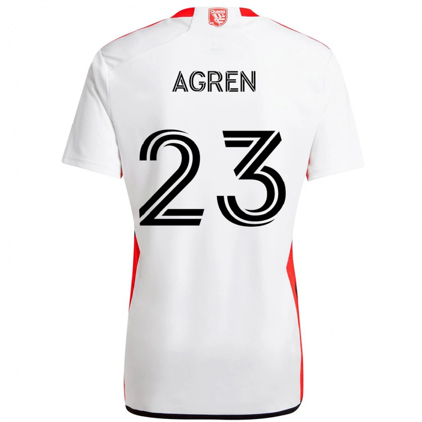 Danxen Kinder Oskar Agren #23 Schwarz Dunkelblau Auswärtstrikot Trikot 2025/26 T-Shirt Schweiz