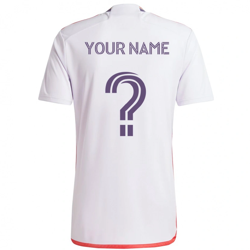 Danxen Kinder Ihren Namen #0 Lila Weiß Auswärtstrikot Trikot 2025/26 T-Shirt Schweiz