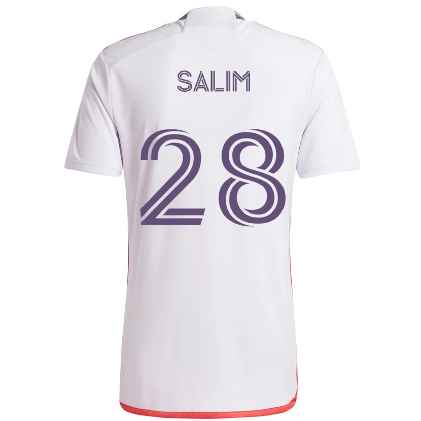 Danxen Kinder Abdi Salim #28 Lila Weiß Auswärtstrikot Trikot 2025/26 T-Shirt Schweiz