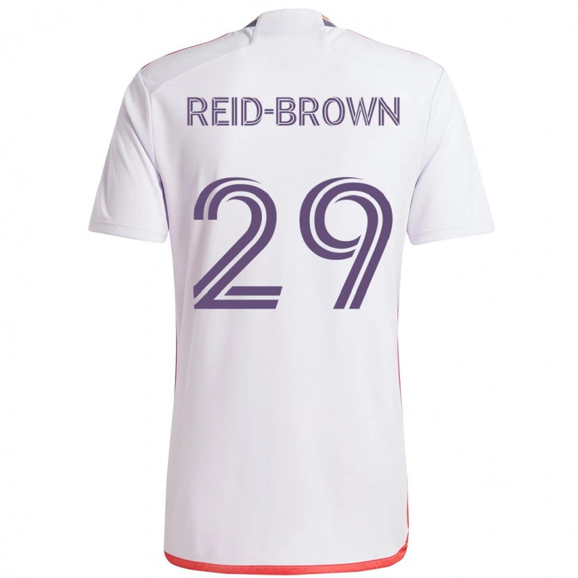 Danxen Kinder Tahir Reid-Brown #29 Lila Weiß Auswärtstrikot Trikot 2025/26 T-Shirt Schweiz