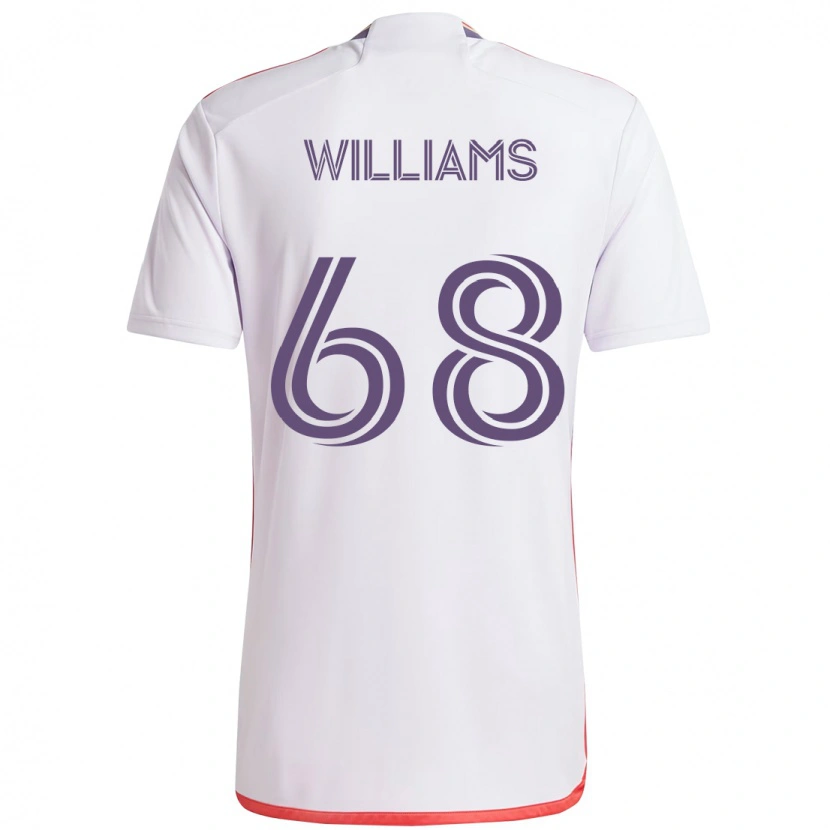 Danxen Kinder Thomas Williams #68 Weiß Lila Auswärtstrikot Trikot 2025/26 T-Shirt Schweiz