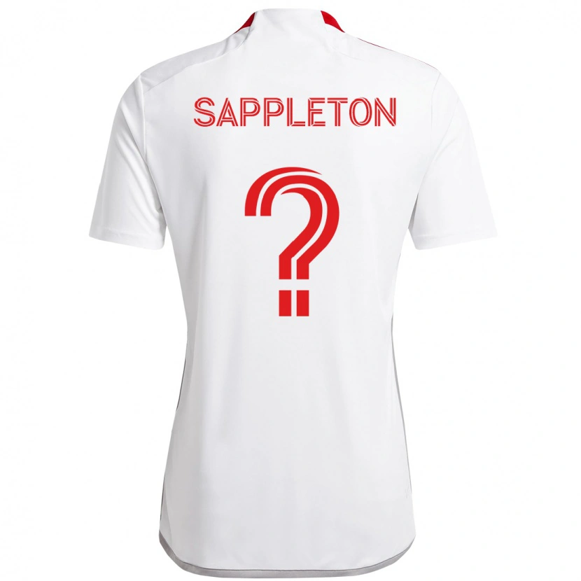 Danxen Kinder Spencer Sappleton #0 Rot Weiß Auswärtstrikot Trikot 2025/26 T-Shirt Schweiz