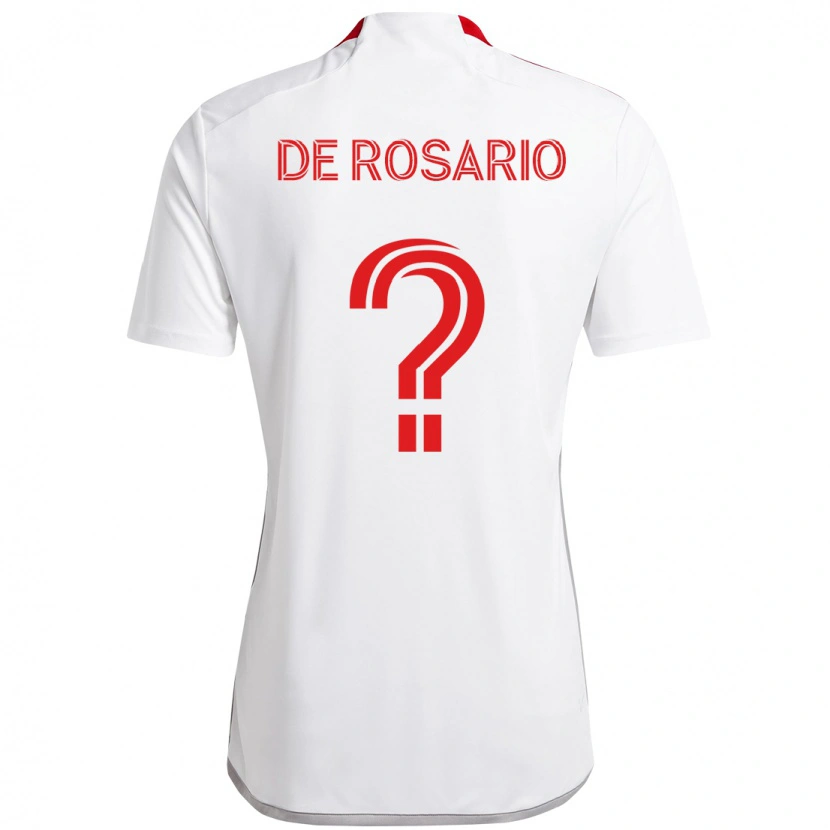 Danxen Kinder Adisa De Rosario #0 Rot Weiß Auswärtstrikot Trikot 2025/26 T-Shirt Schweiz