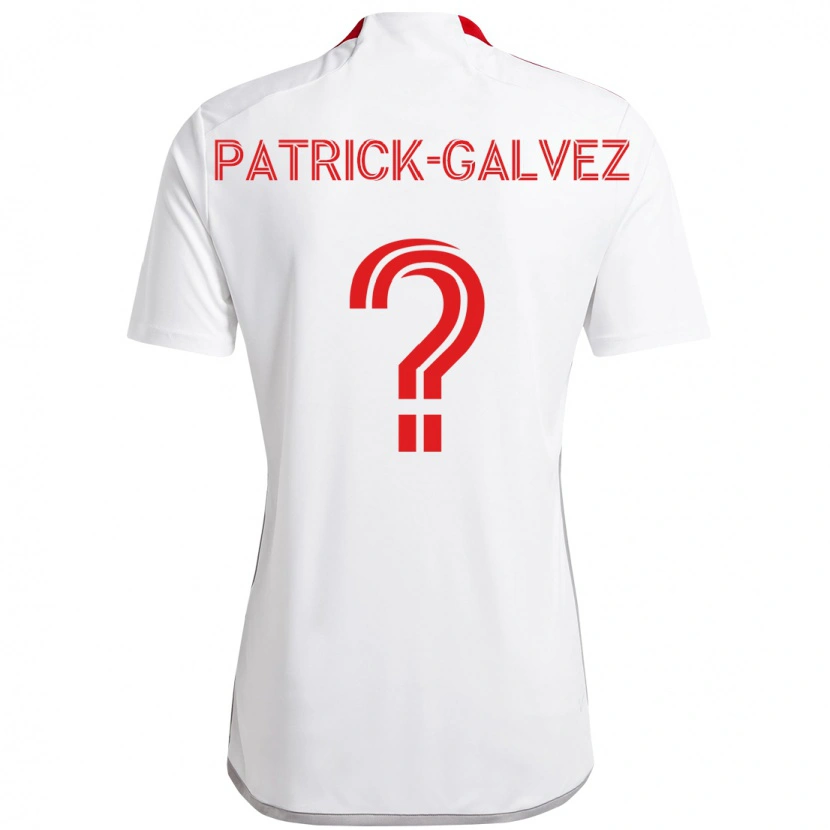 Danxen Kinder Pablo Patrick-Galvez #0 Rot Weiß Auswärtstrikot Trikot 2025/26 T-Shirt Schweiz