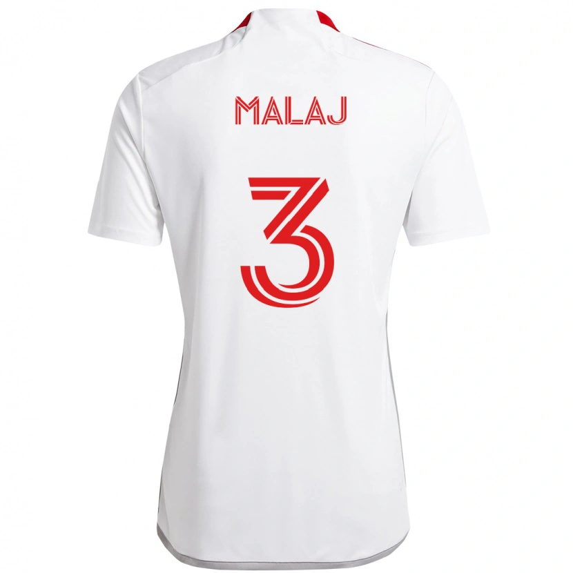 Danxen Kinder Albert Malaj #3 Rot Weiß Auswärtstrikot Trikot 2025/26 T-Shirt Schweiz
