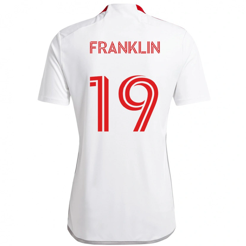 Danxen Kinder Kobe Franklin #19 Rot Weiß Auswärtstrikot Trikot 2025/26 T-Shirt Schweiz