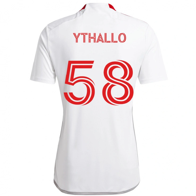 Danxen Kinder Ythallo #58 Rot Weiß Auswärtstrikot Trikot 2025/26 T-Shirt Schweiz