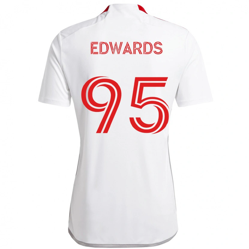 Danxen Kinder Nathaniel Edwards #95 Rot Weiß Auswärtstrikot Trikot 2025/26 T-Shirt Schweiz