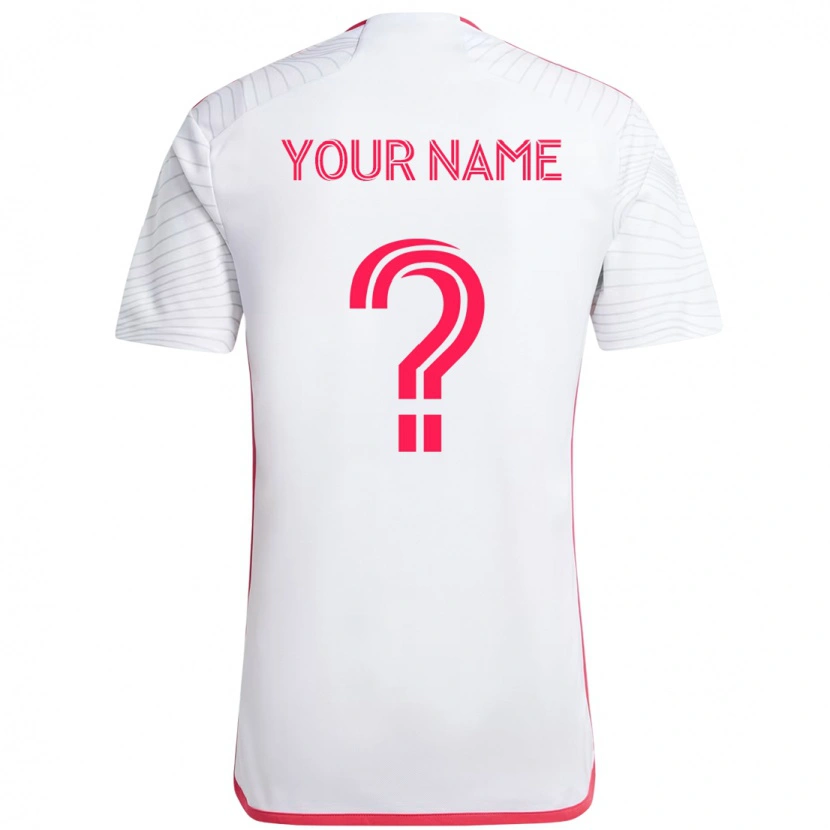 Danxen Kinder Ihren Namen #0 Magenta Weiß Auswärtstrikot Trikot 2025/26 T-Shirt Schweiz