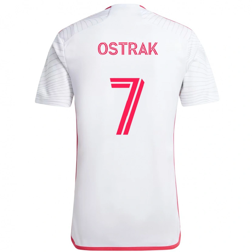 Danxen Kinder Tomas Ostrak #7 Magenta Weiß Auswärtstrikot Trikot 2025/26 T-Shirt Schweiz