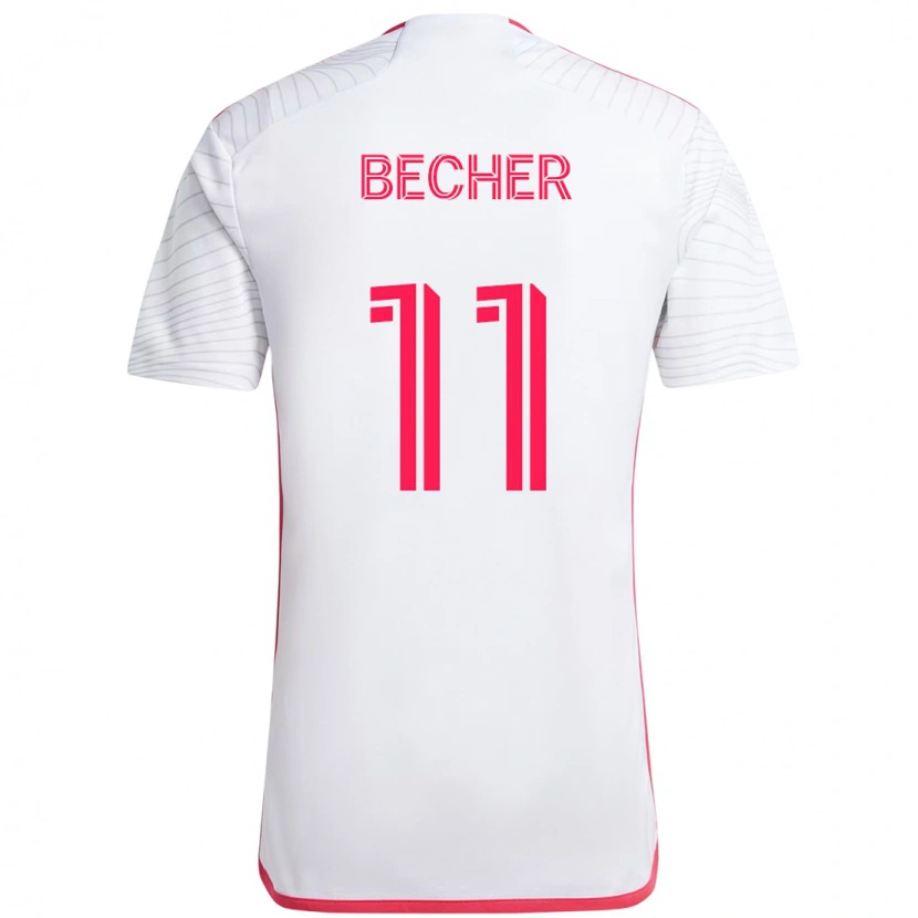 Danxen Kinder Simon Becher #11 Magenta Weiß Auswärtstrikot Trikot 2025/26 T-Shirt Schweiz