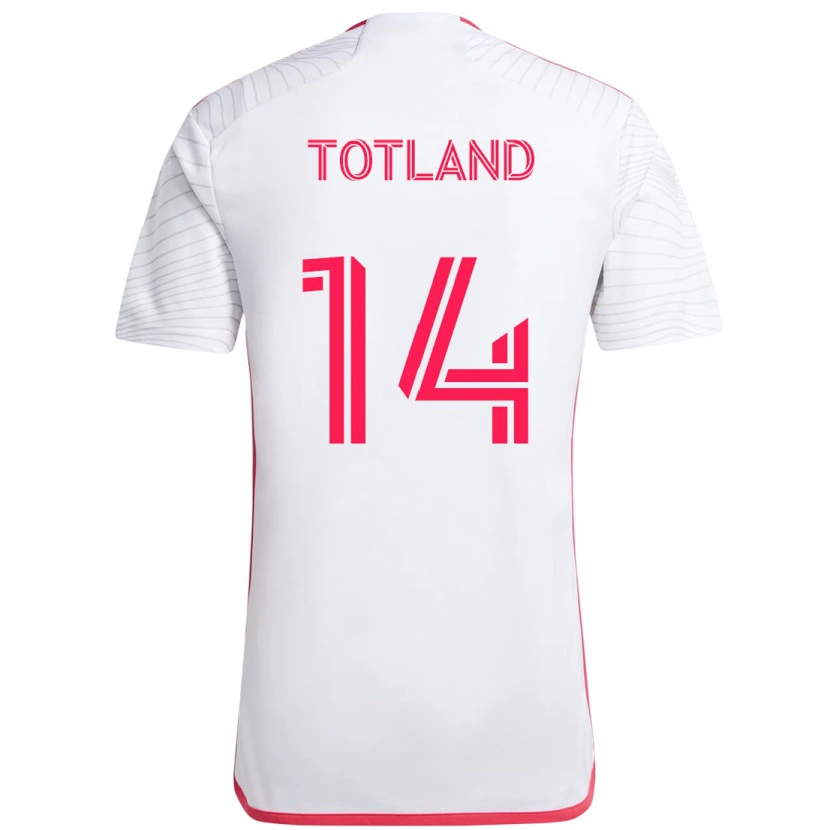 Danxen Kinder Tomas Totland #14 Magenta Weiß Auswärtstrikot Trikot 2025/26 T-Shirt Schweiz