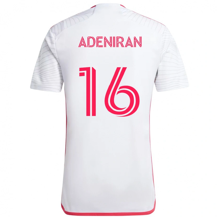 Danxen Kinder Samuel Adeniran #16 Magenta Weiß Auswärtstrikot Trikot 2025/26 T-Shirt Schweiz