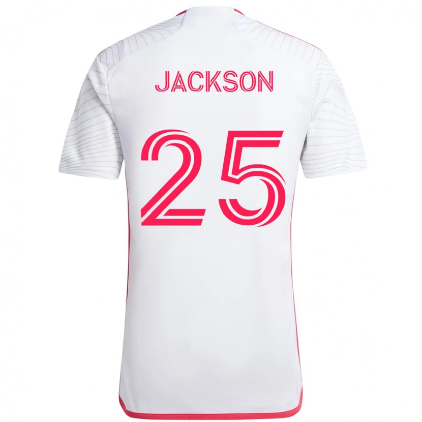 Danxen Kinder Aziel Jackson #25 Magenta Weiß Auswärtstrikot Trikot 2025/26 T-Shirt Schweiz