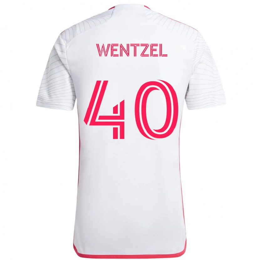 Danxen Kinder Michael Wentzel #40 Magenta Weiß Auswärtstrikot Trikot 2025/26 T-Shirt Schweiz