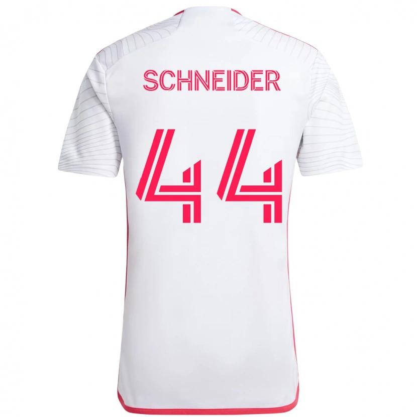 Danxen Kinder Max Schneider #44 Magenta Weiß Auswärtstrikot Trikot 2025/26 T-Shirt Schweiz