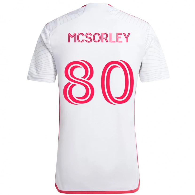 Danxen Kinder Brendan Mcsorley #80 Magenta Weiß Auswärtstrikot Trikot 2025/26 T-Shirt Schweiz
