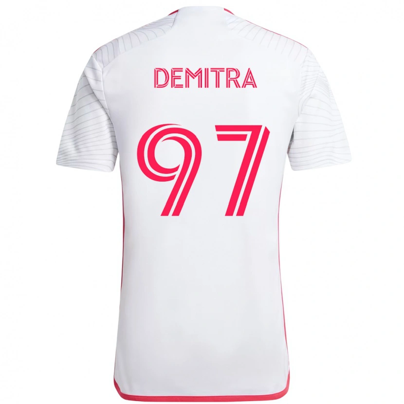Danxen Kinder Lucas Demitra #97 Magenta Weiß Auswärtstrikot Trikot 2025/26 T-Shirt Schweiz