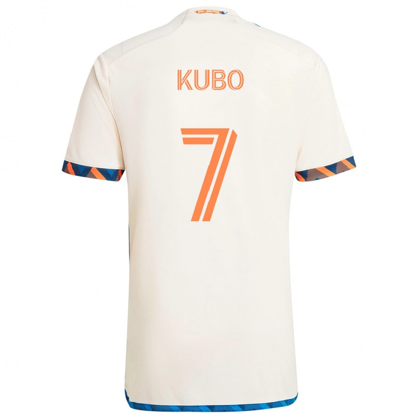 Danxen Kinder Yuya Kubo #7 Dunkelblau Orange Auswärtstrikot Trikot 2025/26 T-Shirt Schweiz