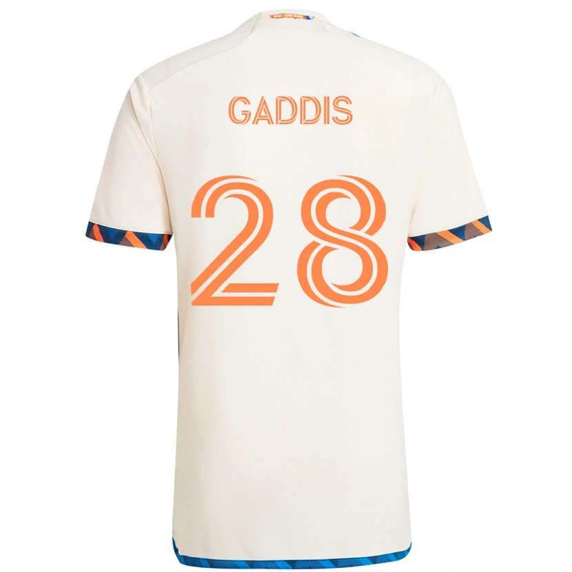 Danxen Kinder Raymon Gaddis #28 Dunkelblau Orange Auswärtstrikot Trikot 2025/26 T-Shirt Schweiz