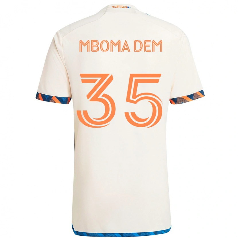 Danxen Kinder Kenji Mboma Dem #35 Dunkelblau Orange Auswärtstrikot Trikot 2025/26 T-Shirt Schweiz
