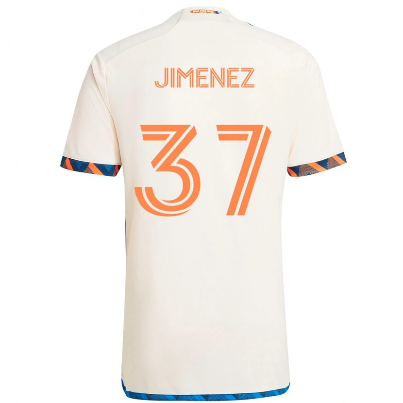Danxen Kinder Stiven Jimenez #37 Dunkelblau Orange Auswärtstrikot Trikot 2025/26 T-Shirt Schweiz