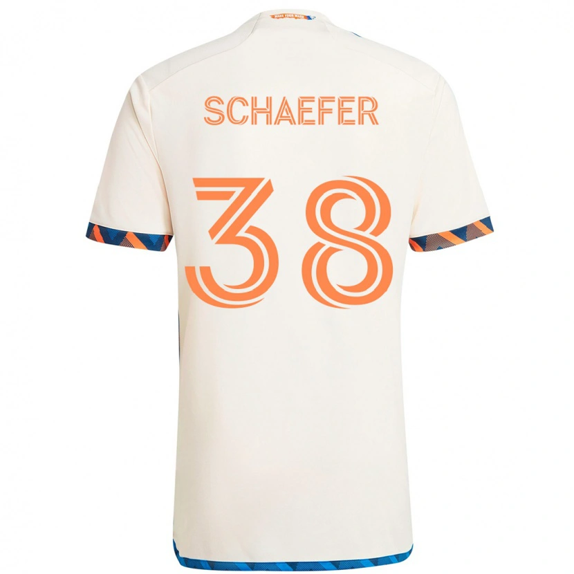 Danxen Kinder Brian Schaefer #38 Dunkelblau Orange Auswärtstrikot Trikot 2025/26 T-Shirt Schweiz