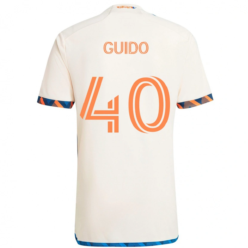 Danxen Kinder Alejandro Guido #40 Dunkelblau Orange Auswärtstrikot Trikot 2025/26 T-Shirt Schweiz
