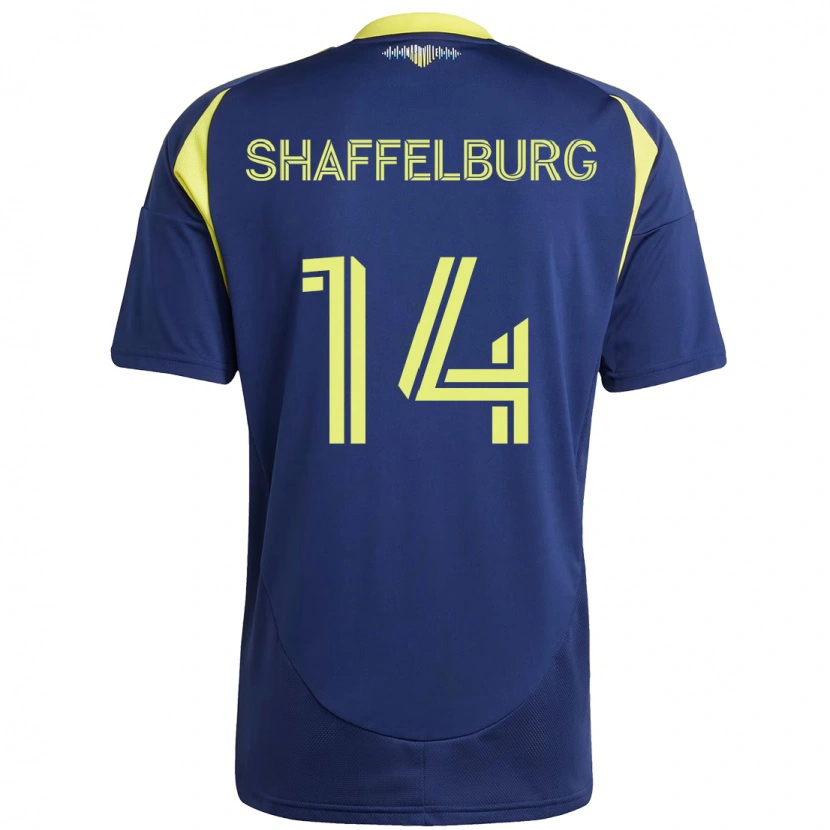 Danxen Kinder Jacob Shaffelburg #14 Marineblau Gelb Auswärtstrikot Trikot 2025/26 T-Shirt Schweiz