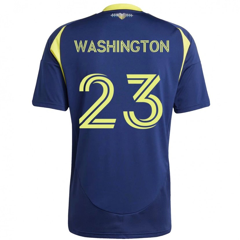 Danxen Kinder Taylor Washington #23 Marineblau Gelb Auswärtstrikot Trikot 2025/26 T-Shirt Schweiz