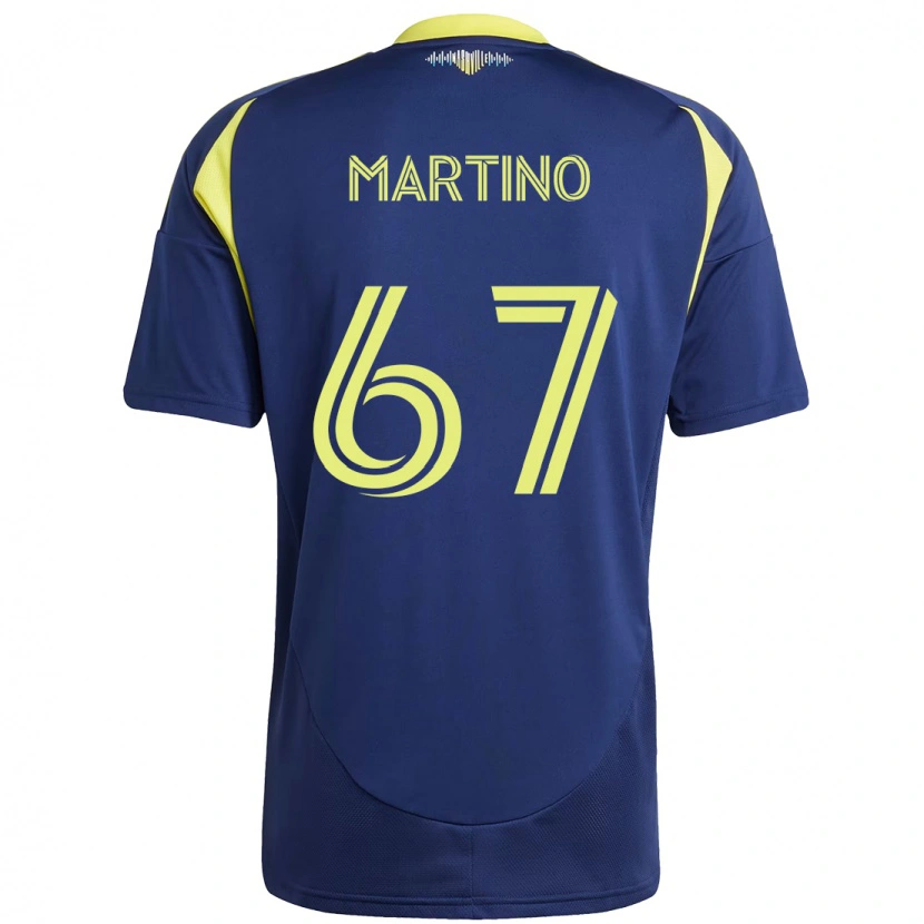 Danxen Kinder Ben Martino #67 Marineblau Gelb Auswärtstrikot Trikot 2025/26 T-Shirt Schweiz