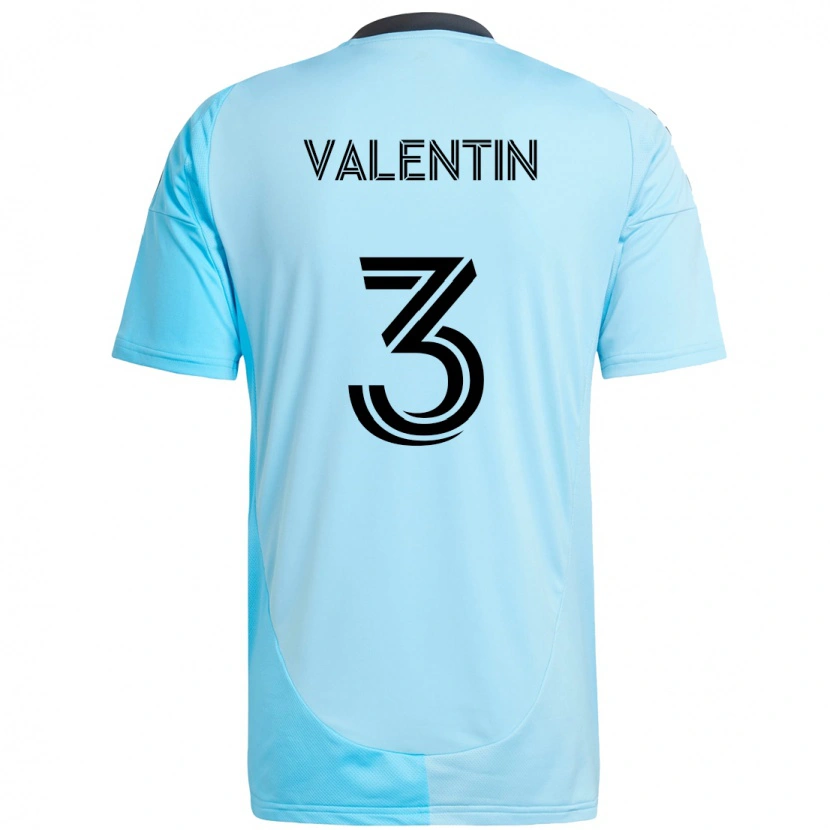 Danxen Kinder Zarek Valentin #3 Schwarz Blau Auswärtstrikot Trikot 2025/26 T-Shirt Schweiz