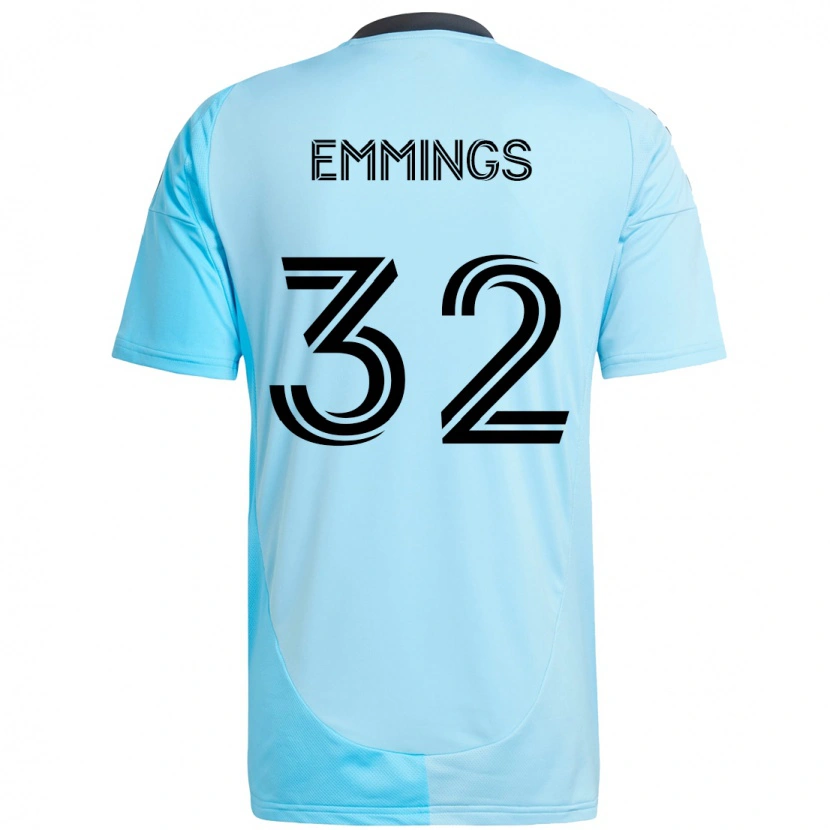 Danxen Kinder Fred Emmings #32 Schwarz Blau Auswärtstrikot Trikot 2025/26 T-Shirt Schweiz