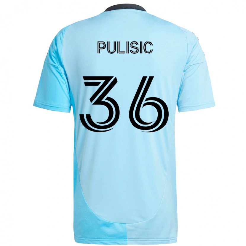 Danxen Kinder Will Pulisic #36 Schwarz Blau Auswärtstrikot Trikot 2025/26 T-Shirt Schweiz