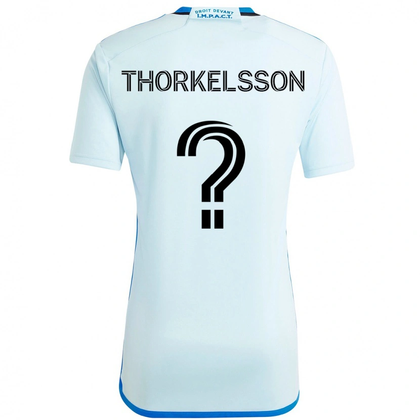 Danxen Kinder Róbert Orri Thorkelsson #0 Himmelblau Dunkelblau Auswärtstrikot Trikot 2025/26 T-Shirt Schweiz