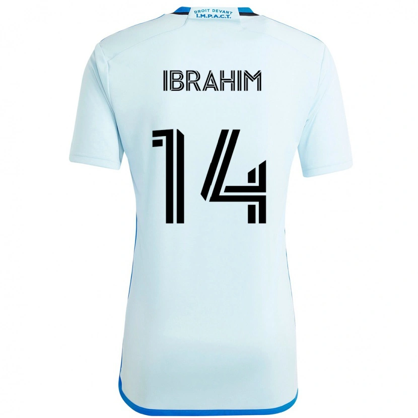 Danxen Kinder Sunusi Ibrahim #14 Himmelblau Dunkelblau Auswärtstrikot Trikot 2025/26 T-Shirt Schweiz