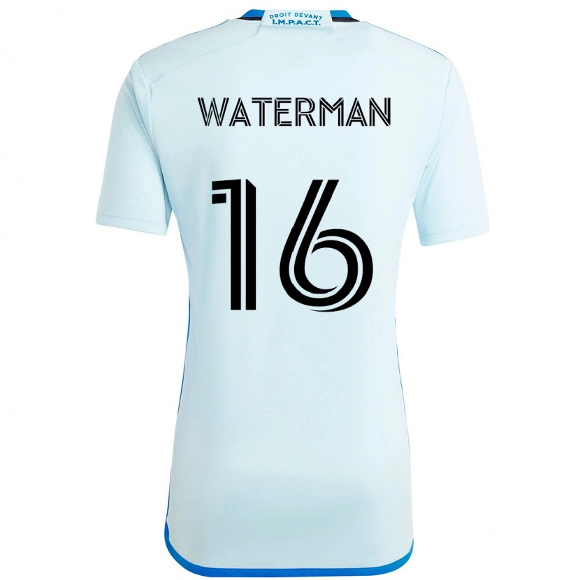 Danxen Kinder Joel Waterman #16 Himmelblau Dunkelblau Auswärtstrikot Trikot 2025/26 T-Shirt Schweiz