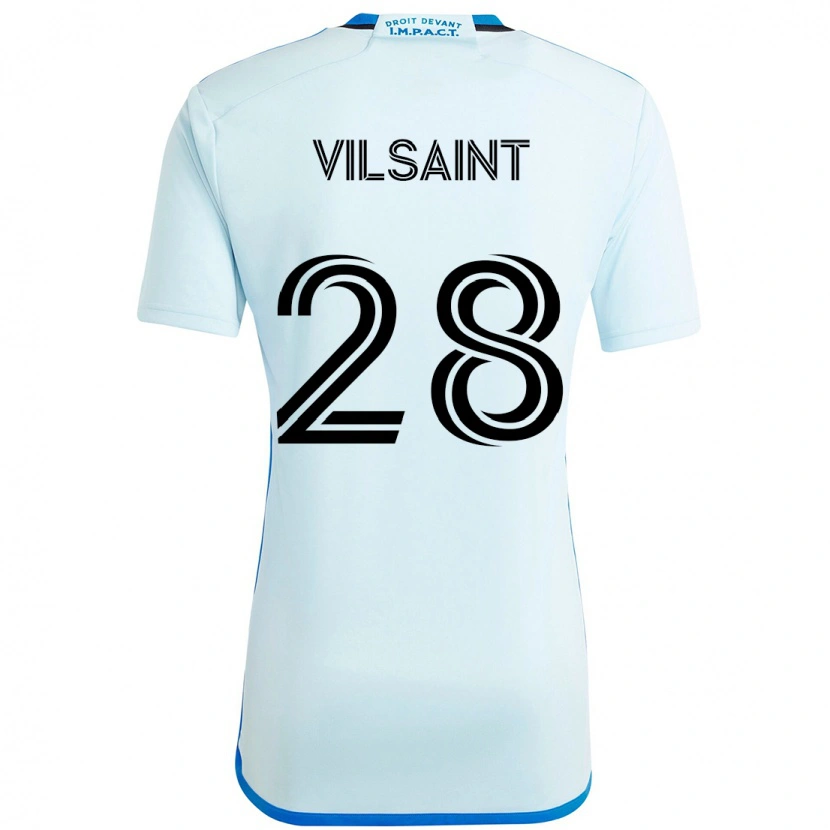 Danxen Kinder Jules-Anthony Vilsaint #28 Himmelblau Dunkelblau Auswärtstrikot Trikot 2025/26 T-Shirt Schweiz