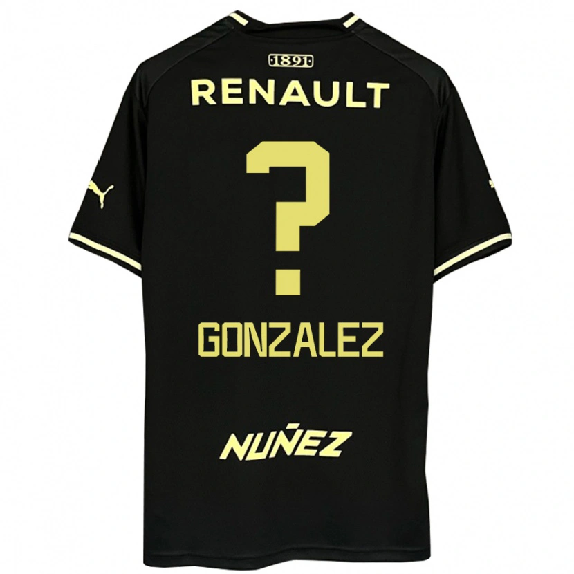 Danxen Kinder Franco González #0 Gelb Schwarz Auswärtstrikot Trikot 2025/26 T-Shirt Schweiz