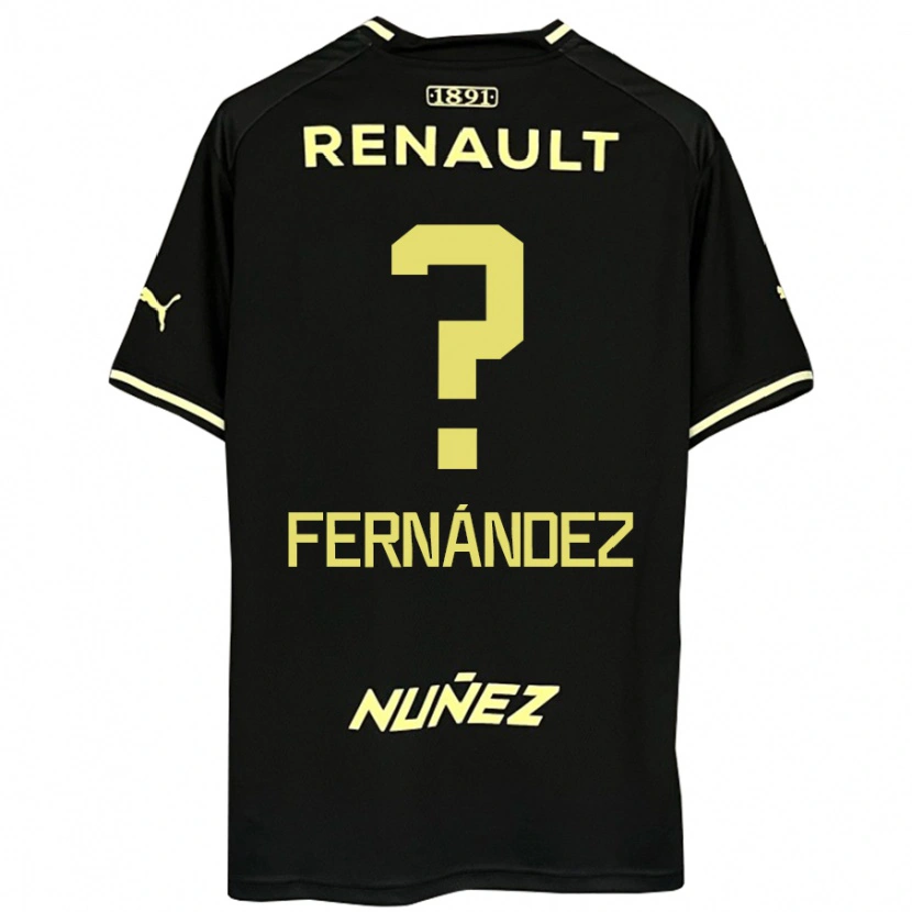 Danxen Kinder Faustino Fernández #0 Gelb Schwarz Auswärtstrikot Trikot 2025/26 T-Shirt Schweiz
