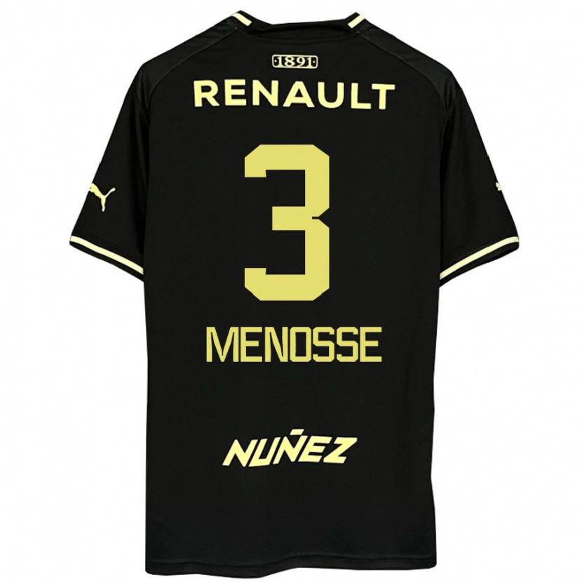 Danxen Kinder Hernán Menosse #3 Gelb Schwarz Auswärtstrikot Trikot 2025/26 T-Shirt Schweiz