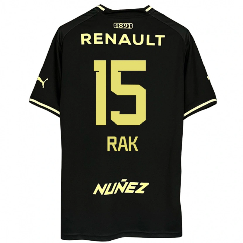 Danxen Kinder Yonatthan Rak #15 Gelb Schwarz Auswärtstrikot Trikot 2025/26 T-Shirt Schweiz