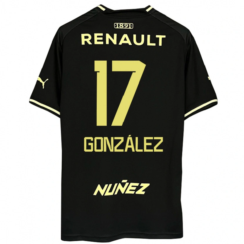 Danxen Kinder Luciano González #17 Gelb Schwarz Auswärtstrikot Trikot 2025/26 T-Shirt Schweiz