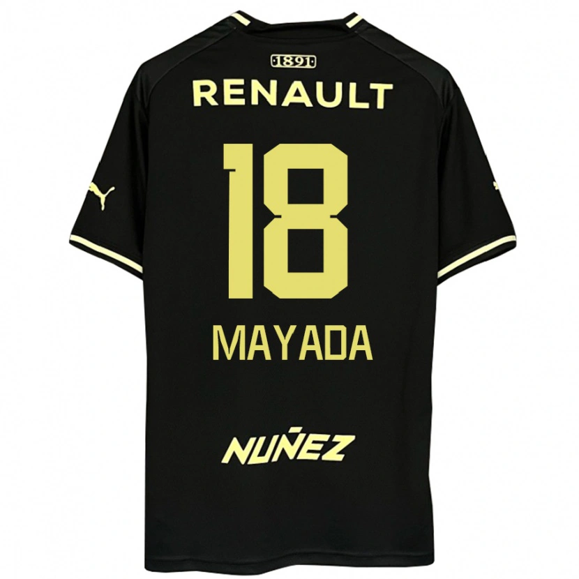Danxen Kinder Camilo Mayada #18 Gelb Schwarz Auswärtstrikot Trikot 2025/26 T-Shirt Schweiz