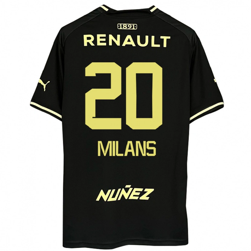 Danxen Kinder Pedro Milans #20 Gelb Schwarz Auswärtstrikot Trikot 2025/26 T-Shirt Schweiz