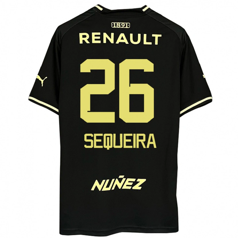 Danxen Kinder Leonardo Sequeira #26 Gelb Schwarz Auswärtstrikot Trikot 2025/26 T-Shirt Schweiz