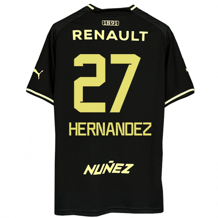 Danxen Kinder Lucas Hernández #27 Gelb Schwarz Auswärtstrikot Trikot 2025/26 T-Shirt Schweiz