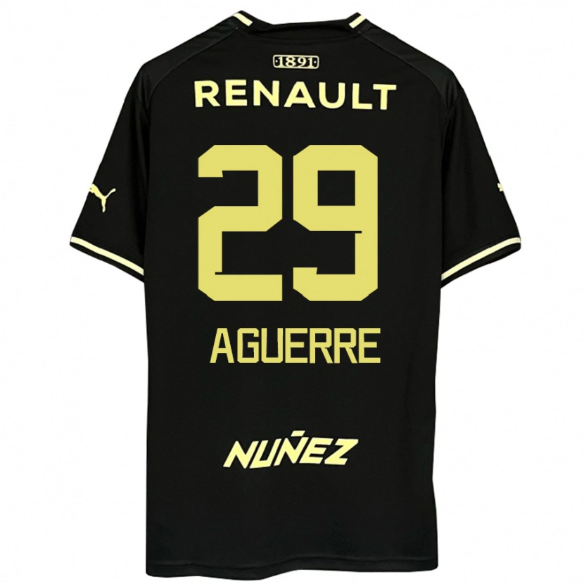 Danxen Kinder Washington Aguerre #29 Gelb Schwarz Auswärtstrikot Trikot 2025/26 T-Shirt Schweiz