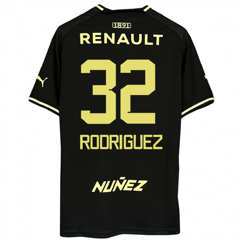 Danxen Kinder Randall Rodríguez #32 Gelb Schwarz Auswärtstrikot Trikot 2025/26 T-Shirt Schweiz