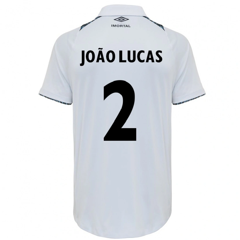 Danxen Kinder João Lucas #2 Weiß Blau Auswärtstrikot Trikot 2025/26 T-Shirt Schweiz